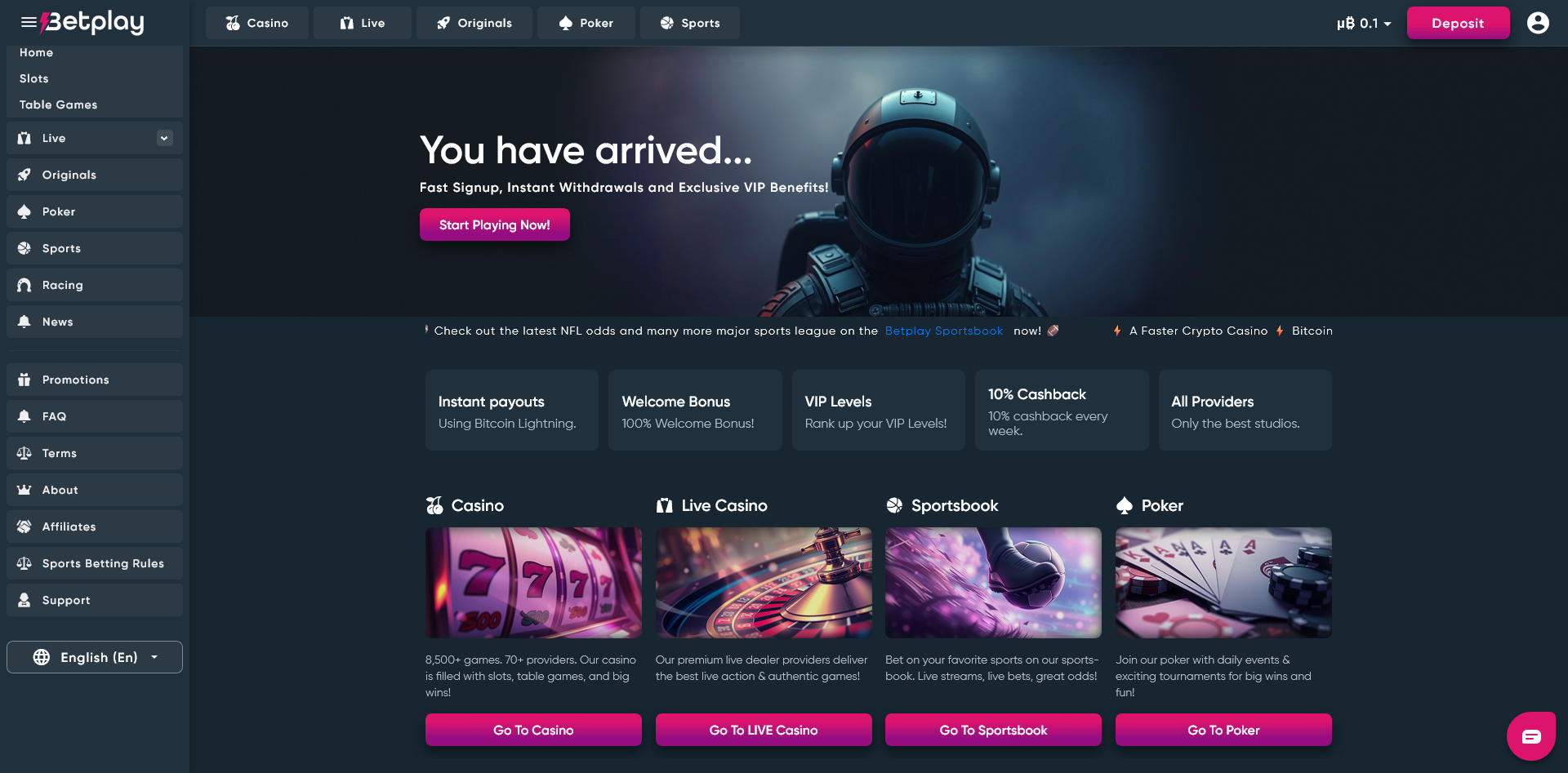 Betplay io Screenshot 1