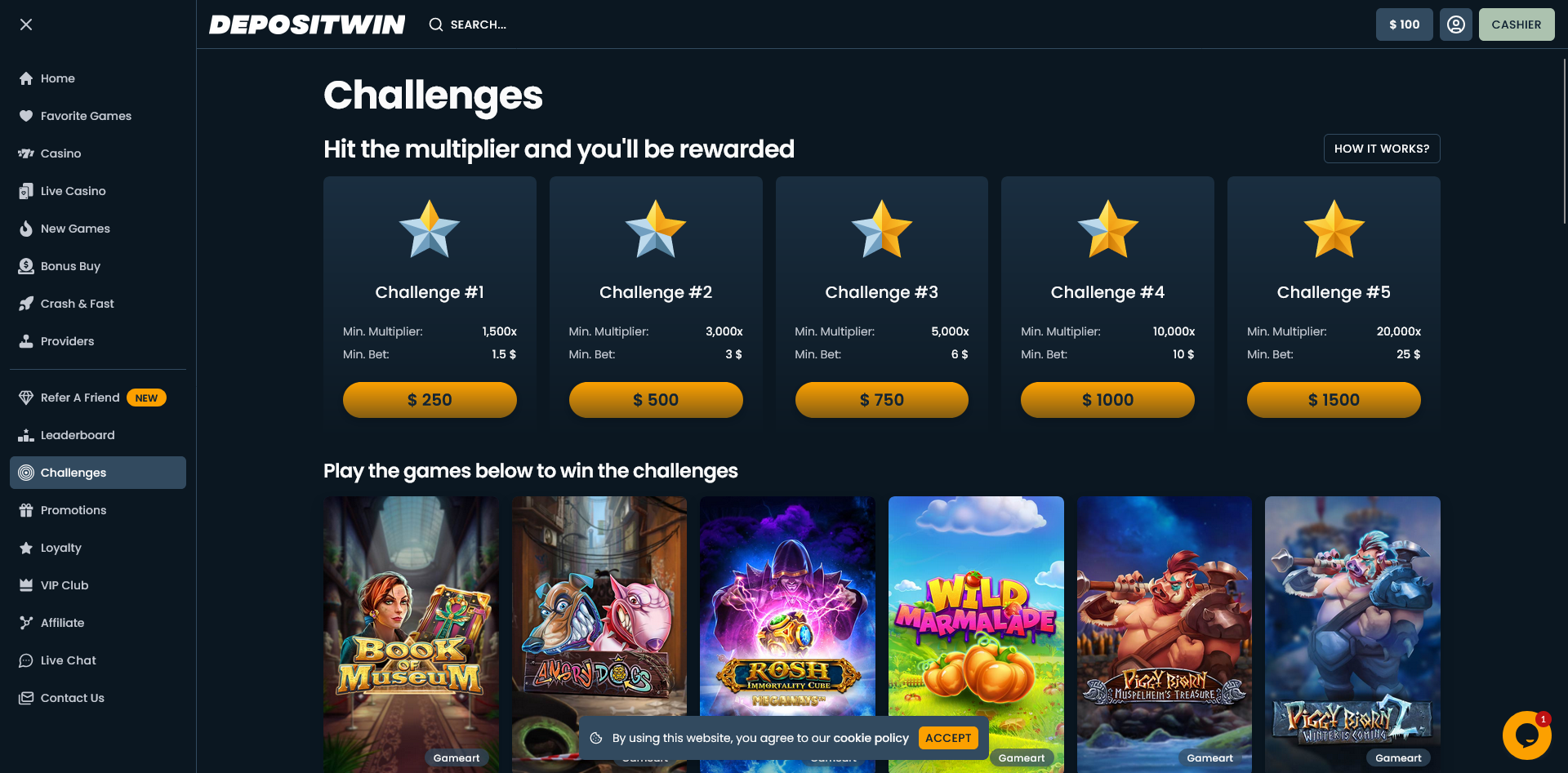 DepositWin Screenshot 2