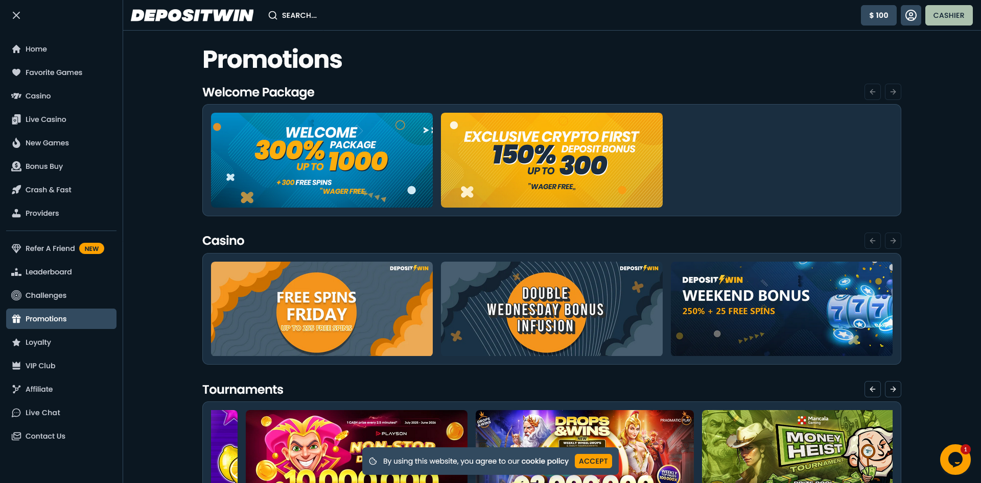 DepositWin Screenshot 3