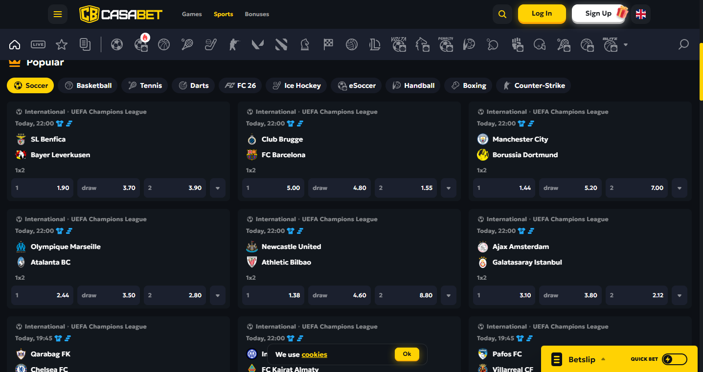 Casabet Screenshot 3