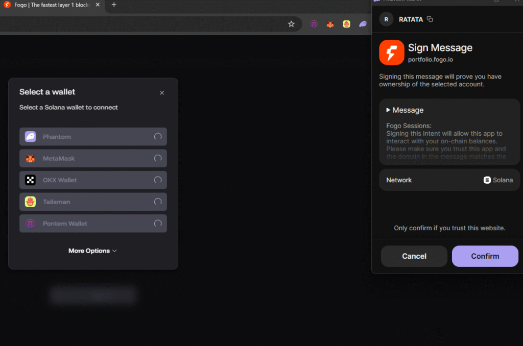 Fogo Blockchain Connect