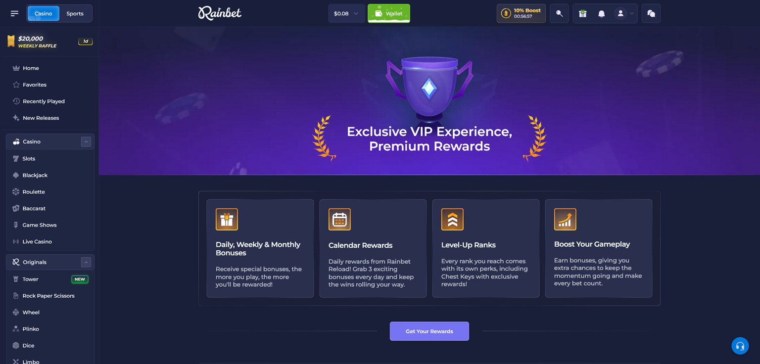 Rainbet Screenshot 3